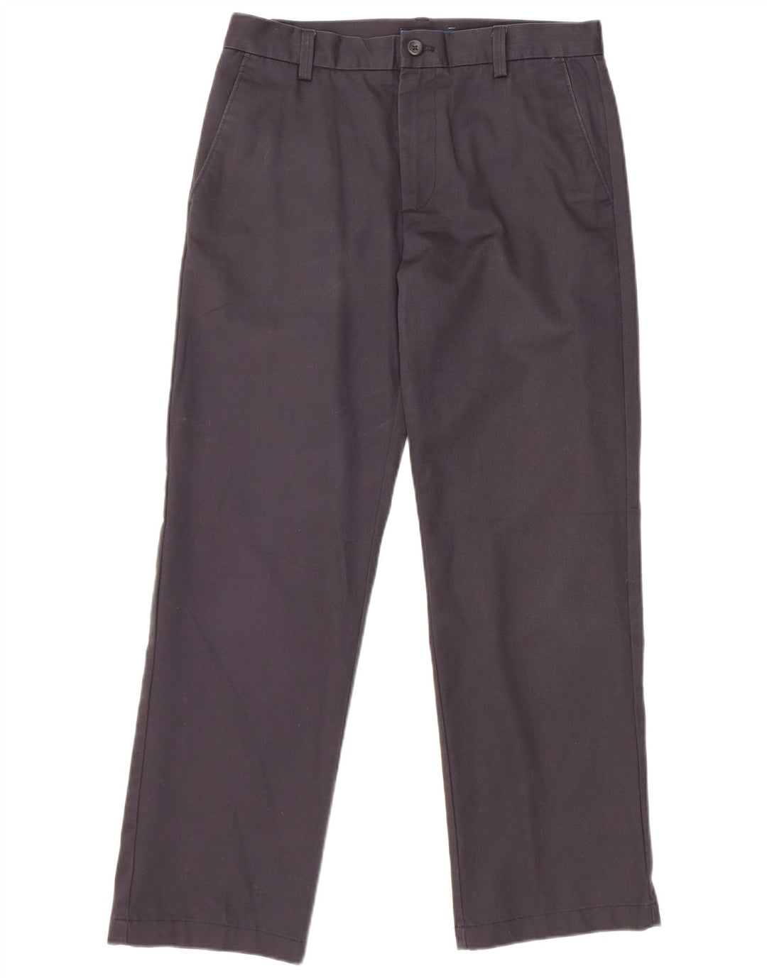 IZOD Mens Slim Fit Chino Trousers W30 L30 Navy Blue Cotton