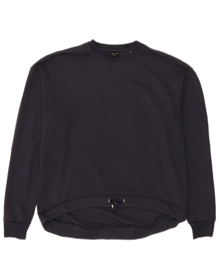 Ted Baker Mens Sweatshirt Jumper Size 2 Small Navy Blue Viscose