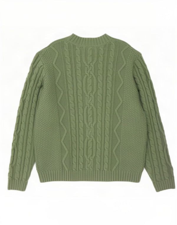 Asos Mens Crew Neck Jumper Sweater XL Green Acrylic