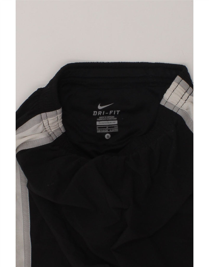 NIKE Boys Dri Fit Sport Shorts 8-9 Years Small  Black Colourblock | Vintage Nike | Thrift | Second-Hand Nike | Used Clothing | Messina Hembry 