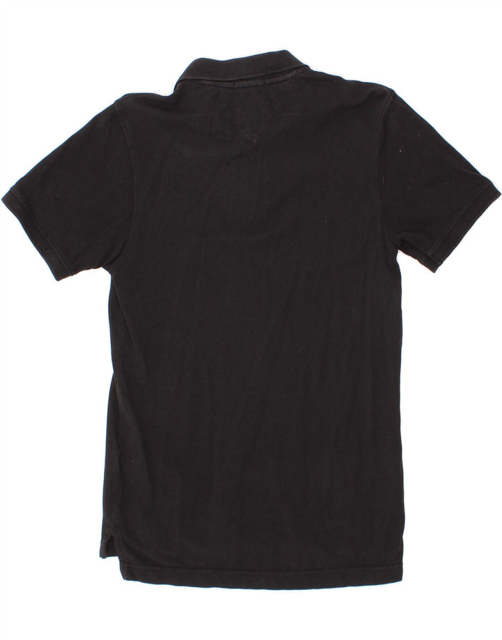 TOMMY HILFIGER Mens Polo Shirt Small Black Cotton Vintage Tommy Hilfiger and Second-Hand Tommy Hilfiger from Messina Hembry 