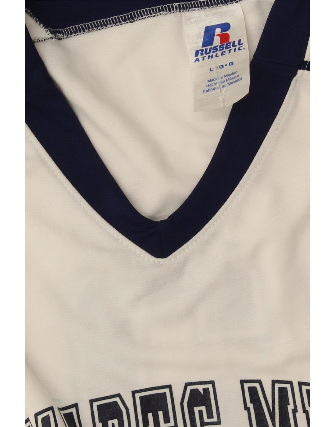 Russell Athletic Mens Graphic Vest Top Large White Colourblock Polyester