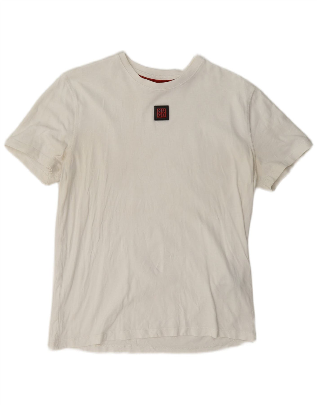 Hugo Boss Mens T-Shirt Top Medium White Cotton