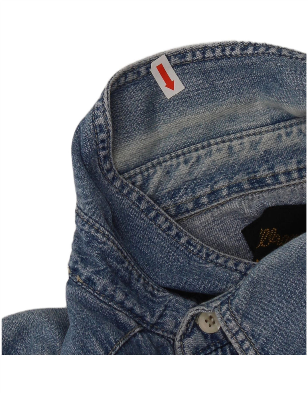 Wrangler Mens Denim Shirt XL Blue Cotton