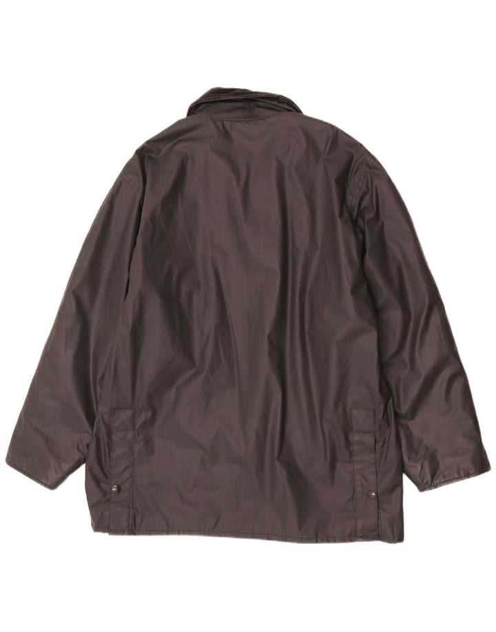 Vintage Mens Waxed Cotton Jacket UK 38 Medium Black
