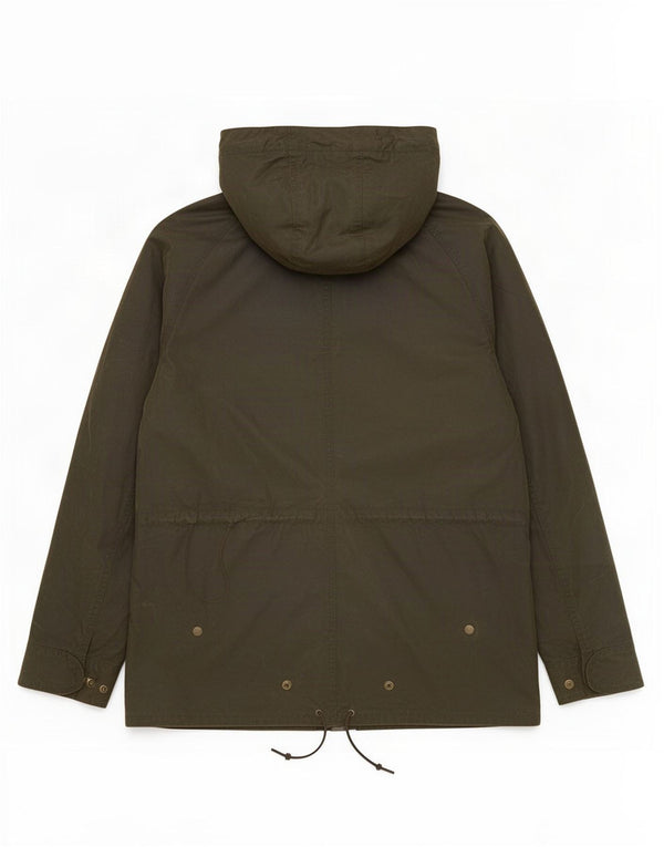 Barbour Womens Hooded Waxed Cotton Jacket UK 18 XL Khaki