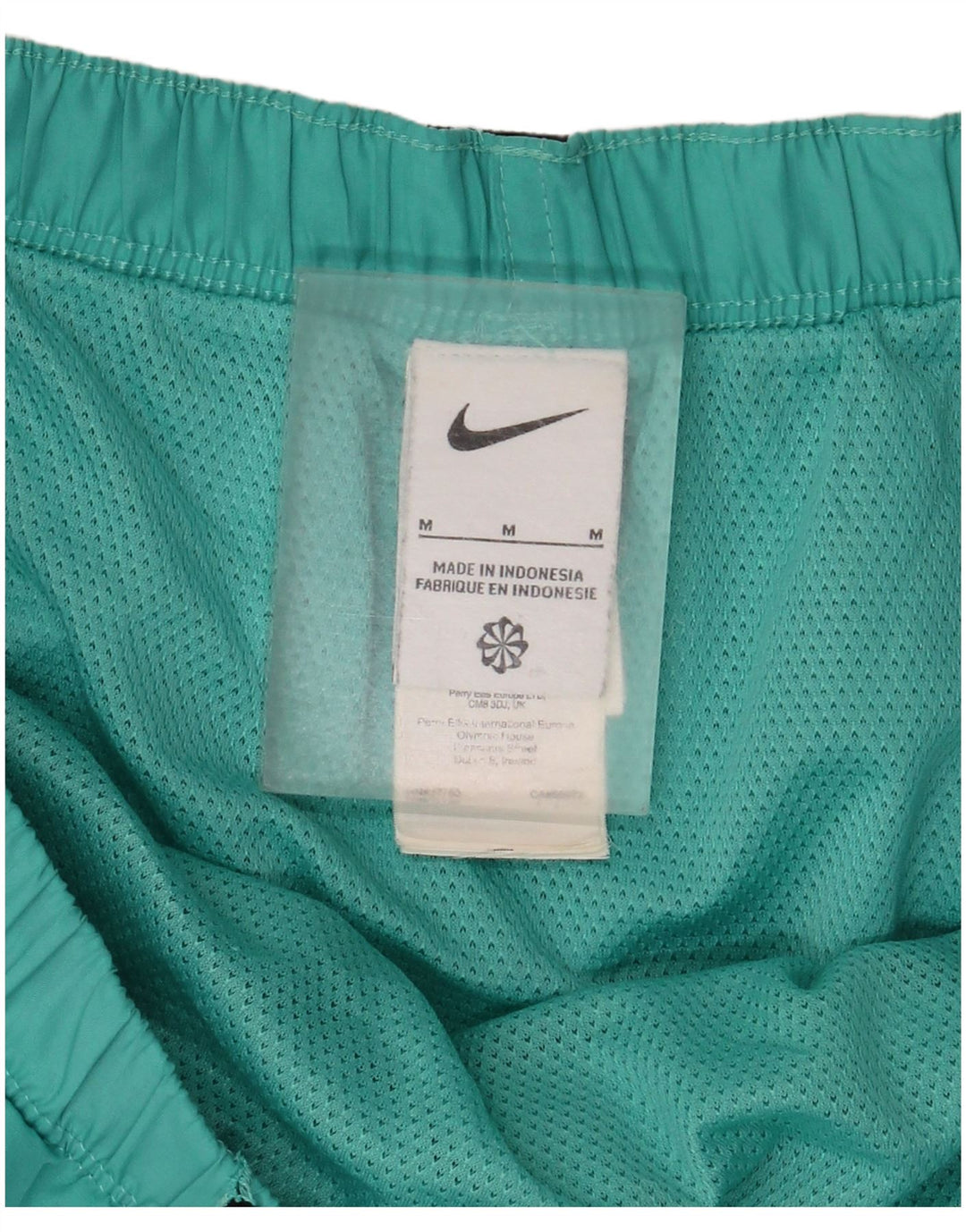 Nike Womens Swimming Shorts UK 14 Medium  Green Polyester