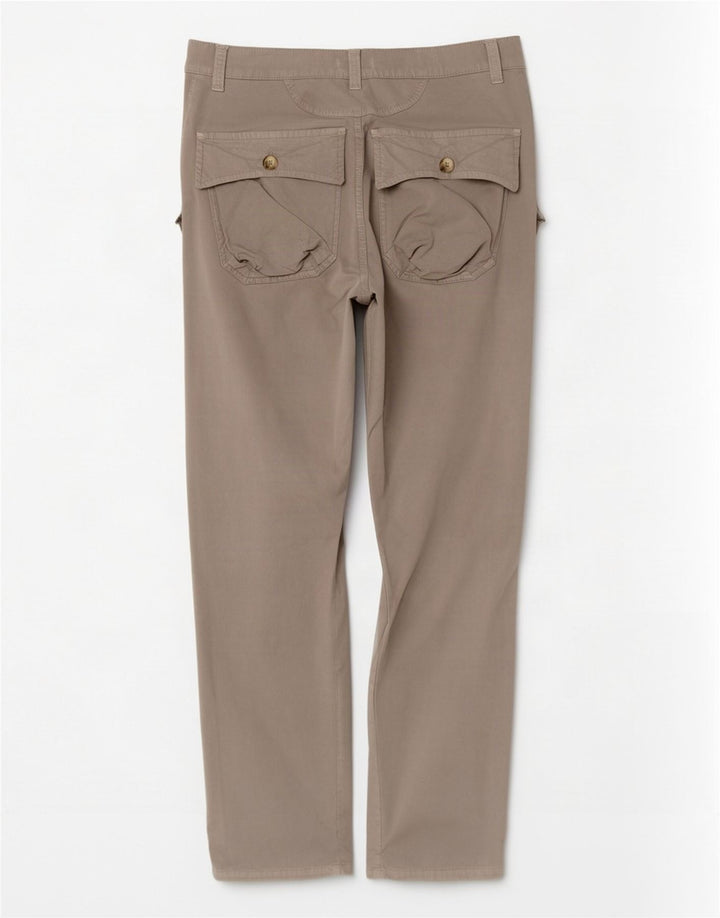 Vintage Mens Slim Cargo Trousers W31 L30 Grey Cotton