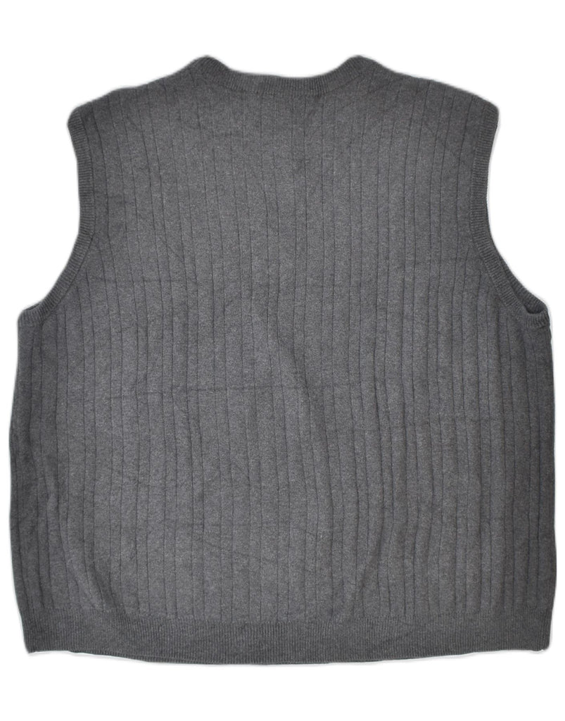 CHAPS Mens Vest Tank Top XL Grey Cotton | Vintage | Thrift | Second-Hand | Used Clothing | Messina Hembry 