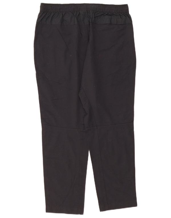 Nike Womens Tracksuit Trousers UK 14 Large Black Cotton