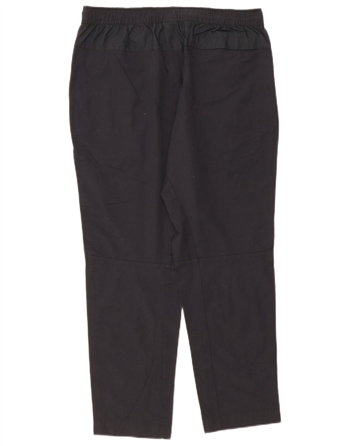 Nike Womens Tracksuit Trousers UK 14 Large Black Cotton