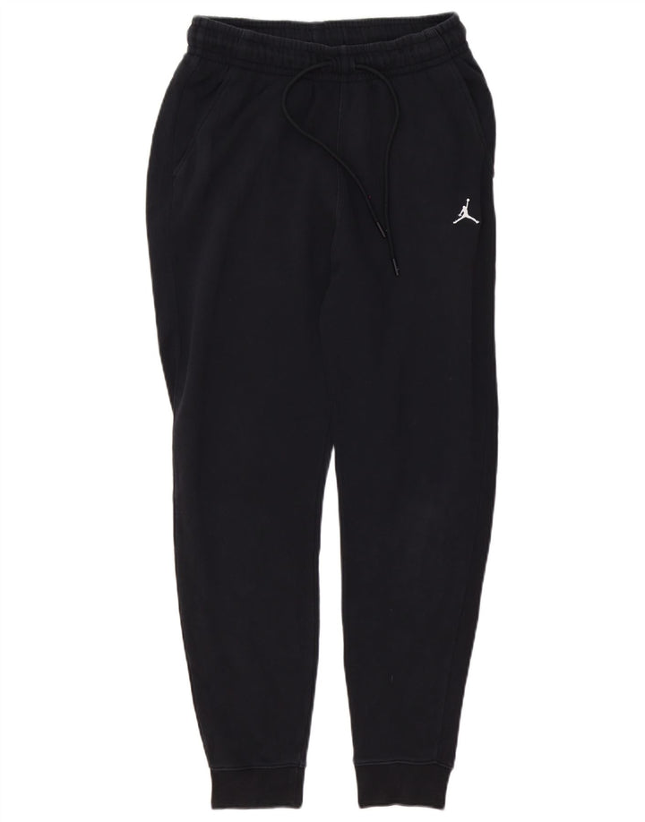 Jordan Mens Tracksuit Trousers Joggers Small Black Cotton
