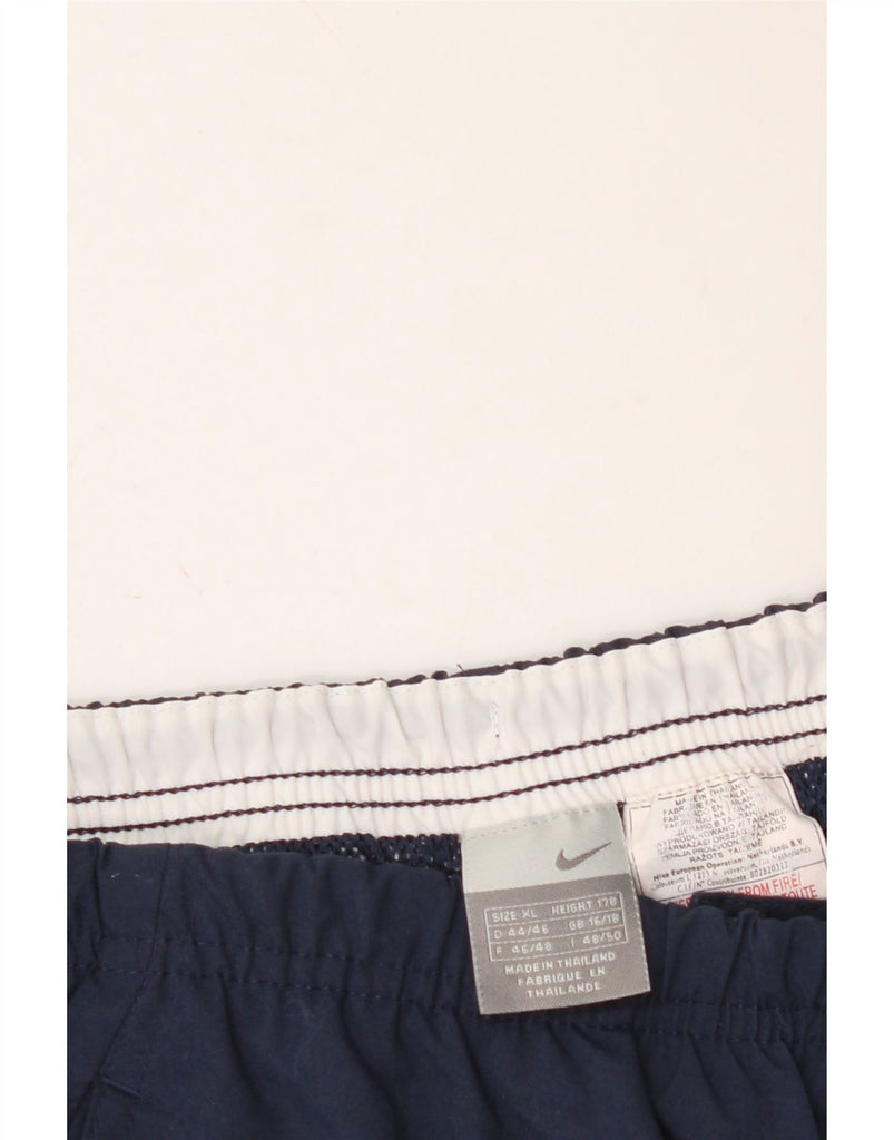 NIKE Womens Sport Shorts UK 16/18 XL  Navy Blue Polyester Vintage Nike and Second-Hand Nike from Messina Hembry 