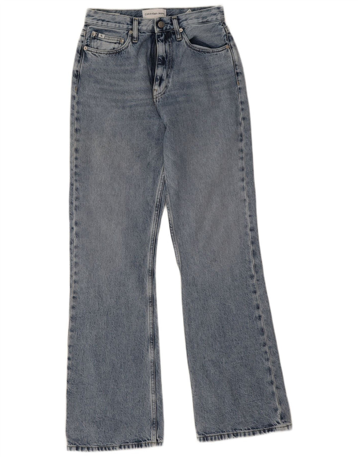 Calvin Klein Mens Bootcut Jeans W30 L33 Blue Cotton