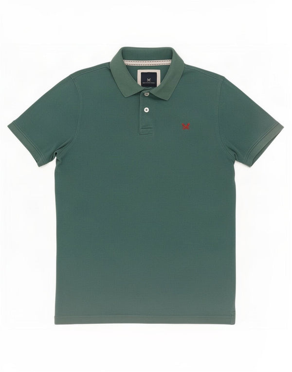 Crew Clothing Mens Polo Shirt Medium Green Cotton