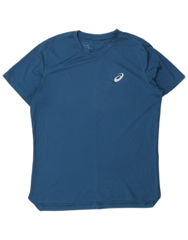 Asics Mens T-Shirt Top Medium Navy Blue