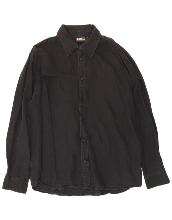 Lee Mens Shirt 2XL Black Cotton