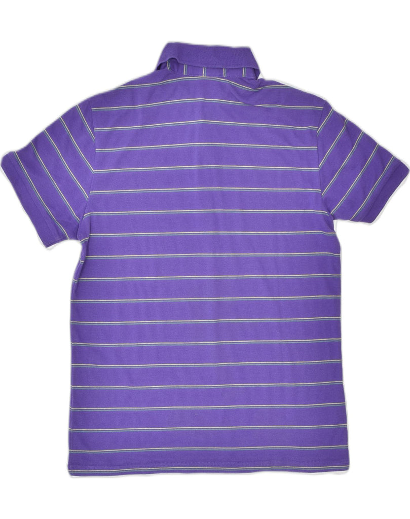 PUMA Mens Polo Shirt Small Purple Striped Cotton | Vintage | Thrift | Second-Hand | Used Clothing | Messina Hembry 