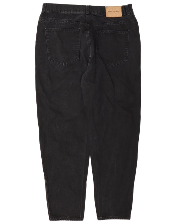 Calvin Klein Mens Tapered Jeans W36 L30 Black Cotton