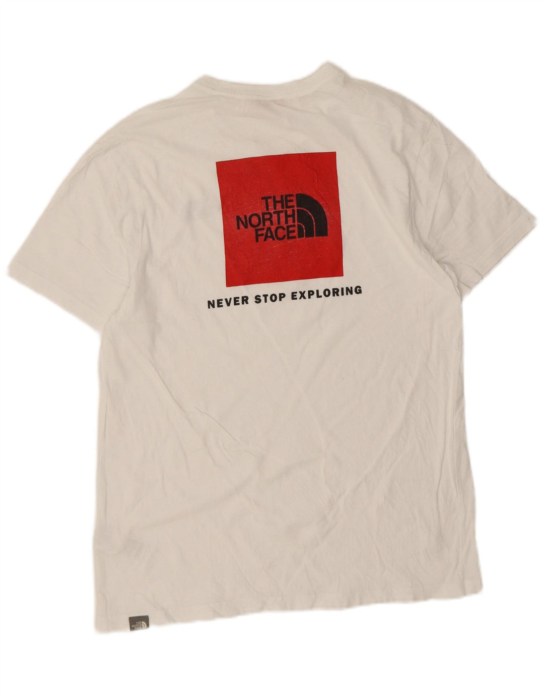 The North Face Mens Graphic T-Shirt Top Medium White Cotton