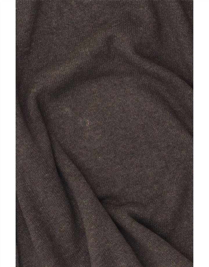 Marks & Spencer Mens V-Neck Jumper Sweater XL Grey Cotton