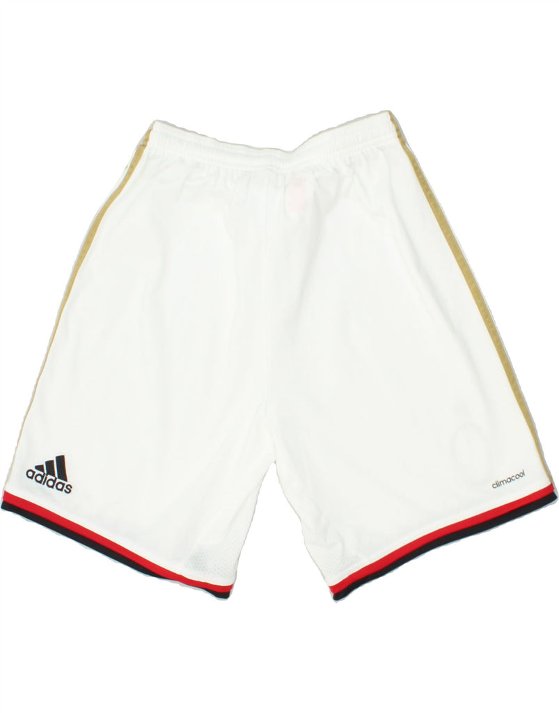 ADIDAS Boys Climacool Sport Shorts 13-14 Years White Polyester | Vintage Adidas | Thrift | Second-Hand Adidas | Used Clothing | Messina Hembry 