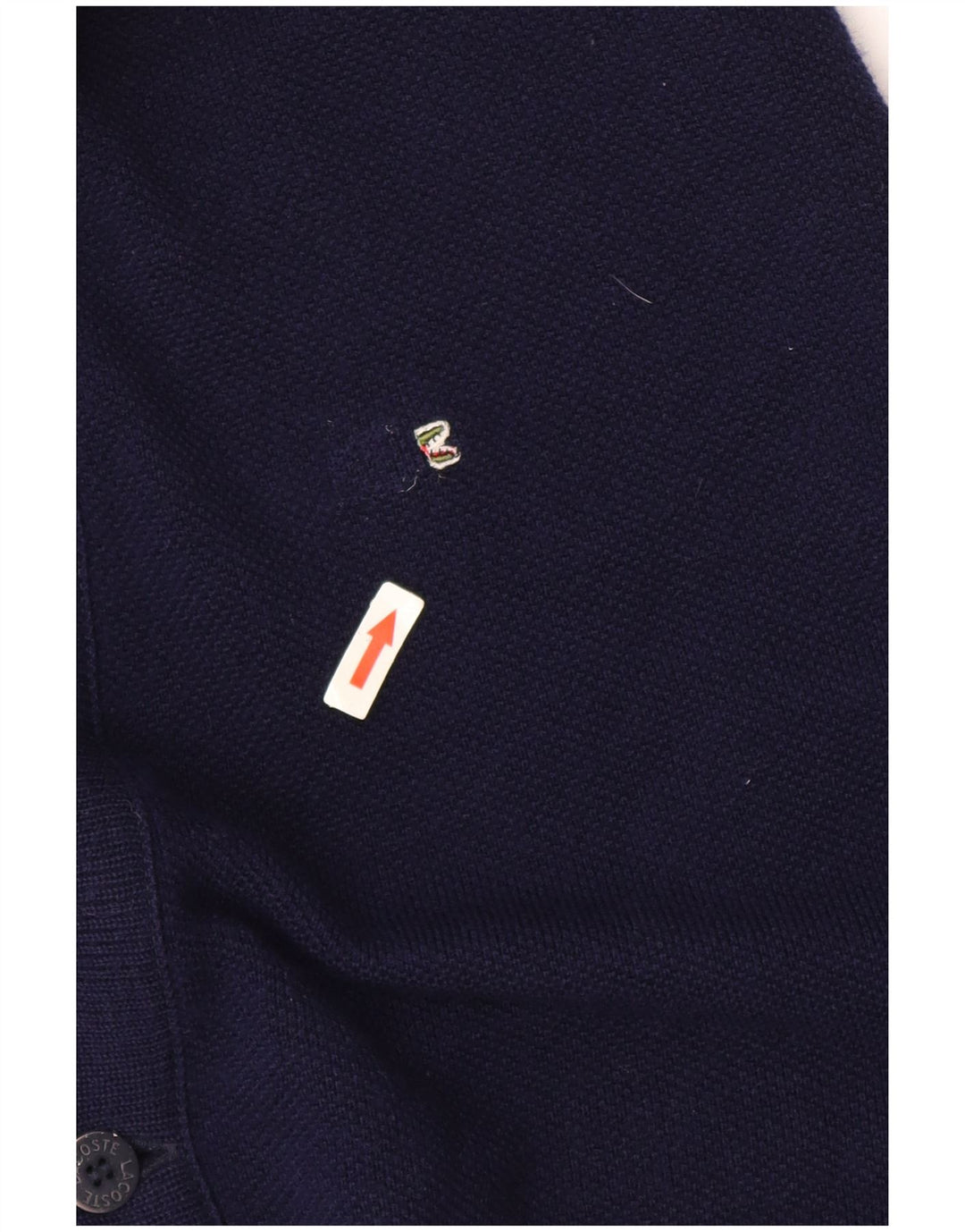 Lacoste Mens Cardigan Sweater Size 6 XL Navy Blue Wool