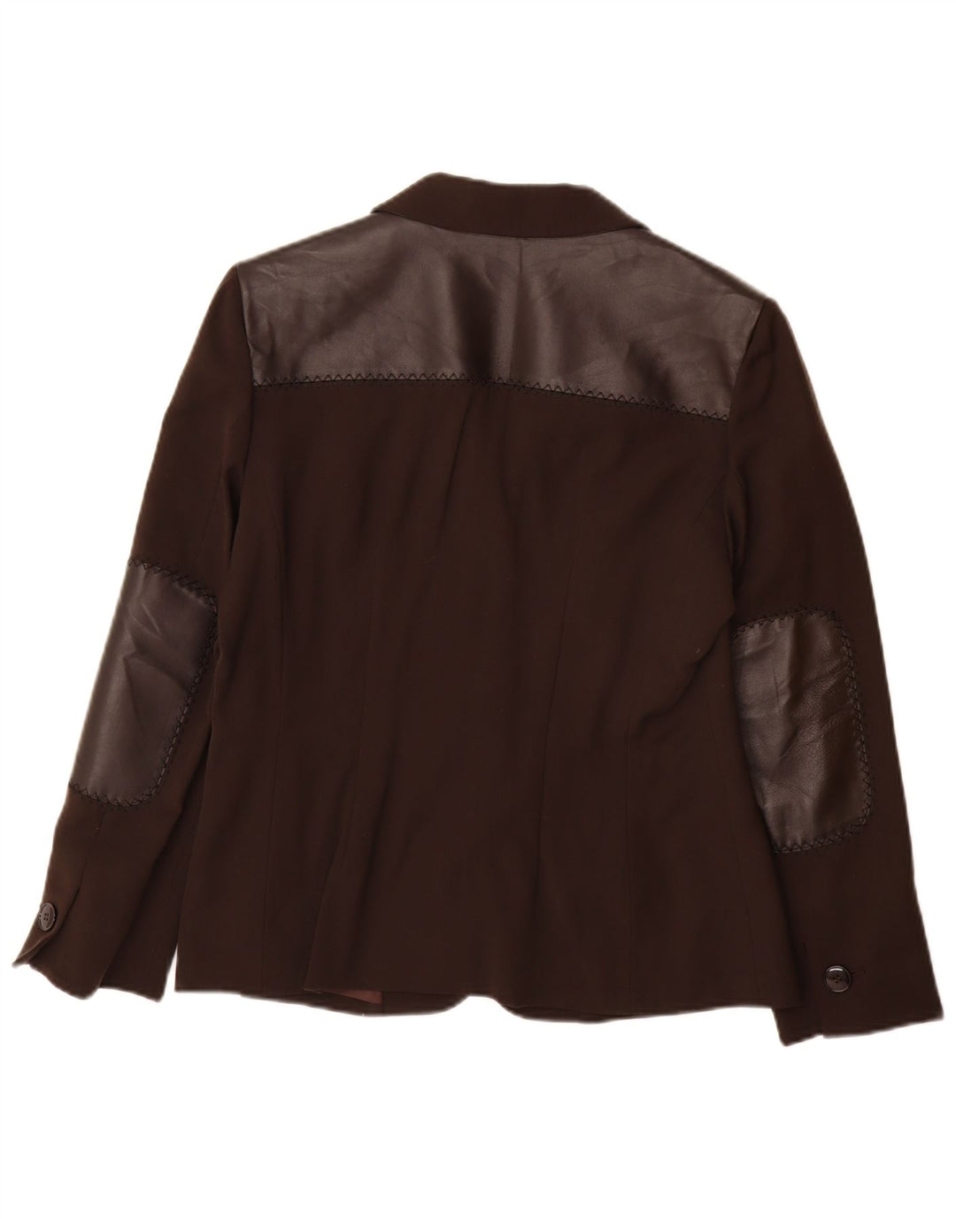 Paola Antonini Womens 2 Button Blazer Jacket UK 16 Large  Brown Wool