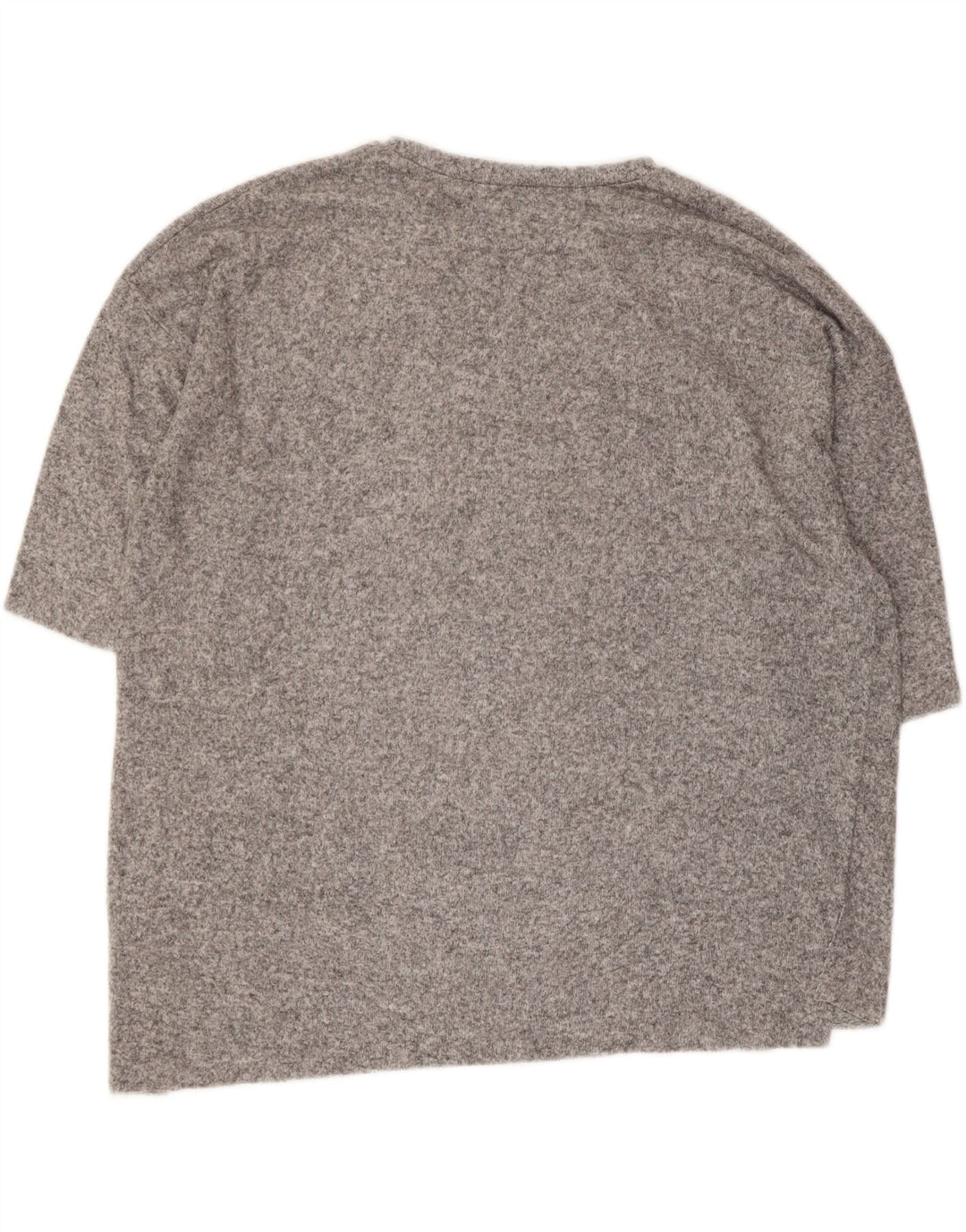 Zara Womens Oversized T-Shirt Top UK 10 Small Grey Flecked