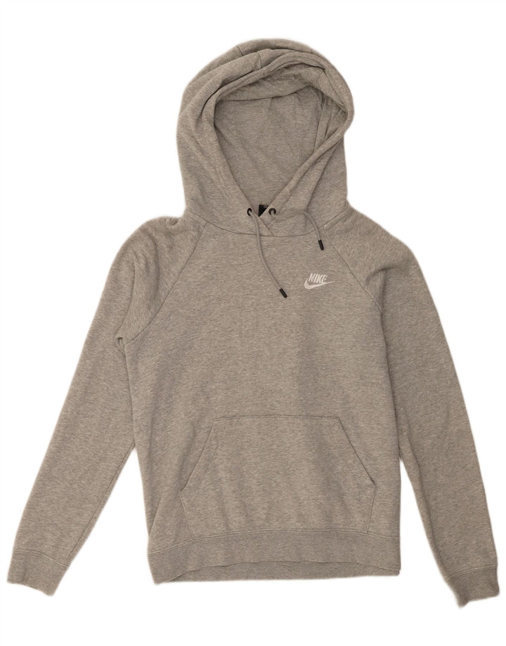 Nike Mens Hoodie Jumper Small Grey Cotton