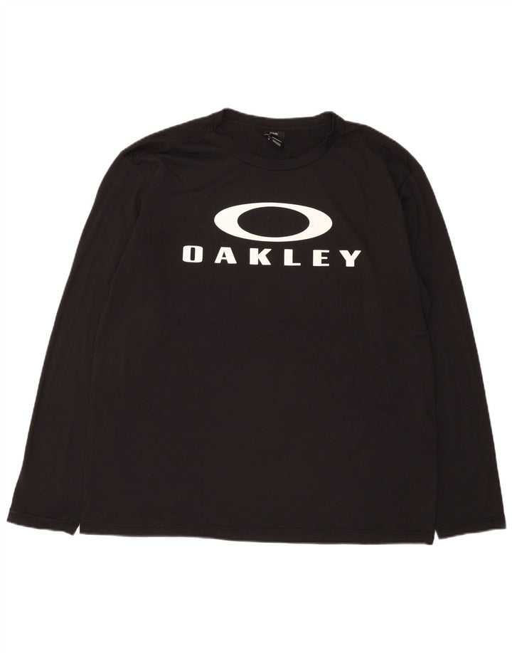 Oakley Mens Graphic Top Long Sleeve 2XL Black