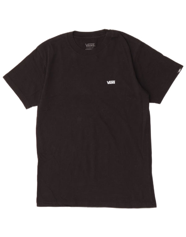 Vans Mens Classic Fit T-Shirt Top Small Black Cotton