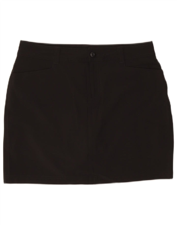 EDDIE BAUER Womens Mini Skirt US 8 Medium W30 Black Polyester