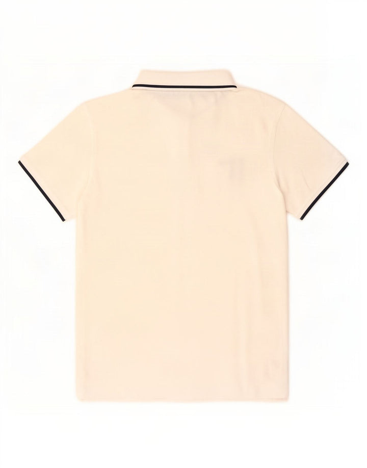Trussardi Jeans Mens Polo Shirt Medium White Cotton