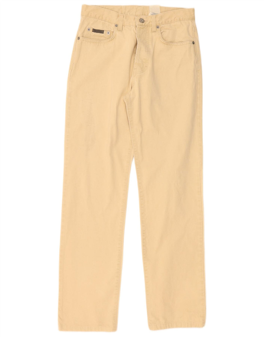 Calvin Klein Mens Straight Jeans W30 L30 Beige Cotton