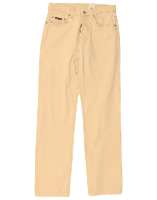 Calvin Klein Mens Straight Jeans W30 L30 Beige Cotton