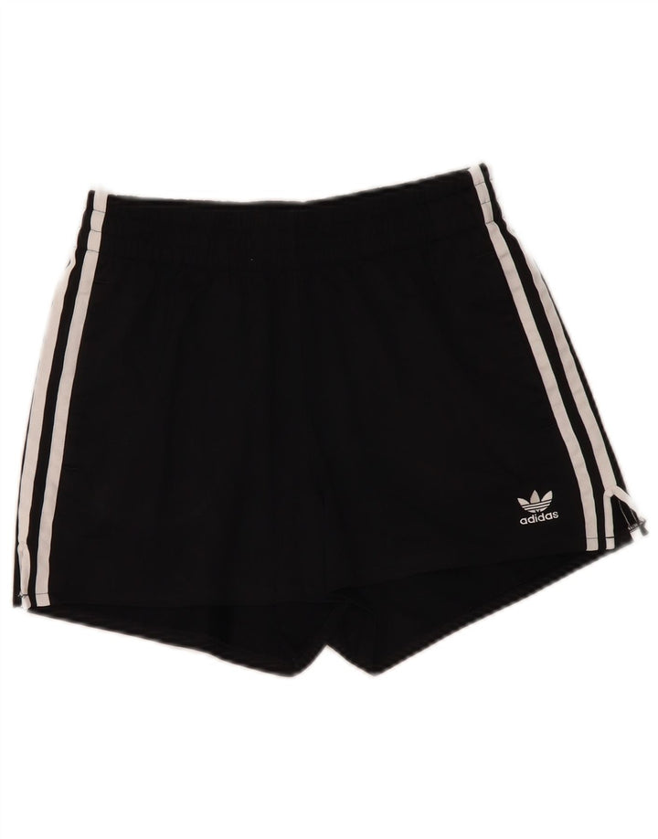 Adidas Womens Sport Shorts UK 10 Small Black Polyester Sports