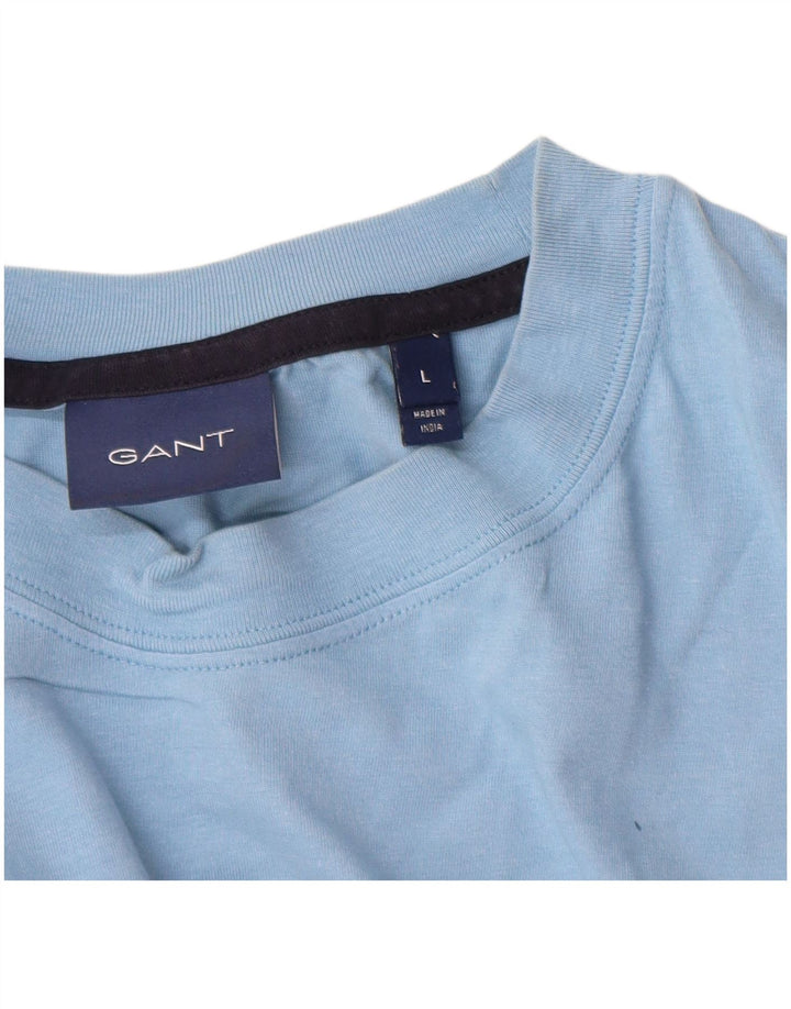 Gant Mens Graphic T-Shirt Top Large Blue