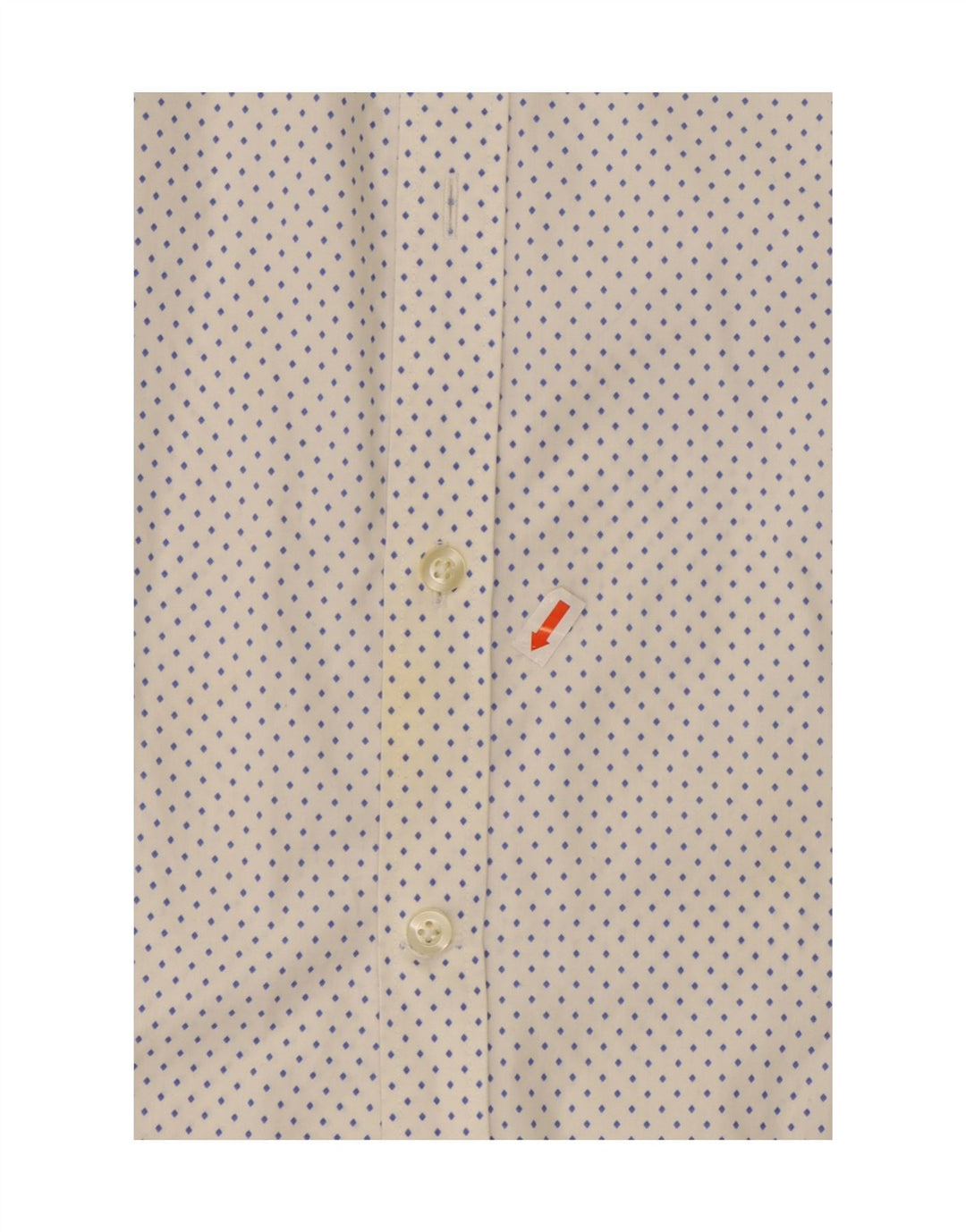 MICHAEL KORS Mens Shirt Medium White Spotted