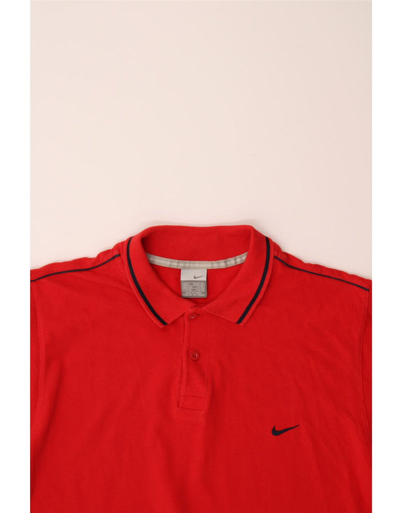 NIKE Mens Polo Shirt UK 42/44 Large Red Cotton Vintage Nike and Second-Hand Nike from Messina Hembry 