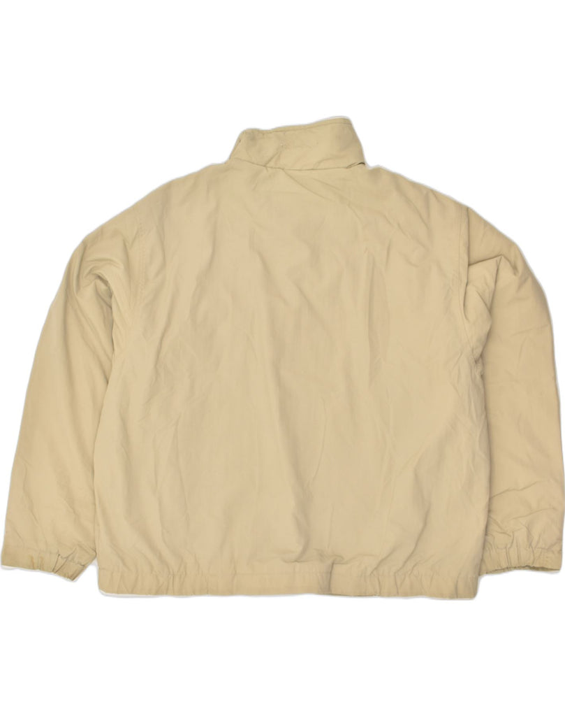 EDDIE BAUER Mens Bomber Jacket UK 42 XL Beige Polyamide | Vintage Eddie Bauer | Thrift | Second-Hand Eddie Bauer | Used Clothing | Messina Hembry 