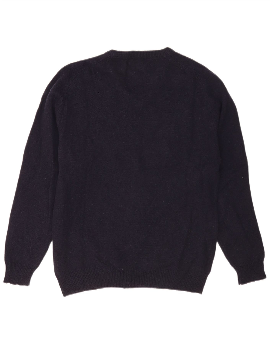 Kappa Mens V-Neck Jumper Sweater Medium Navy Blue Lambswool