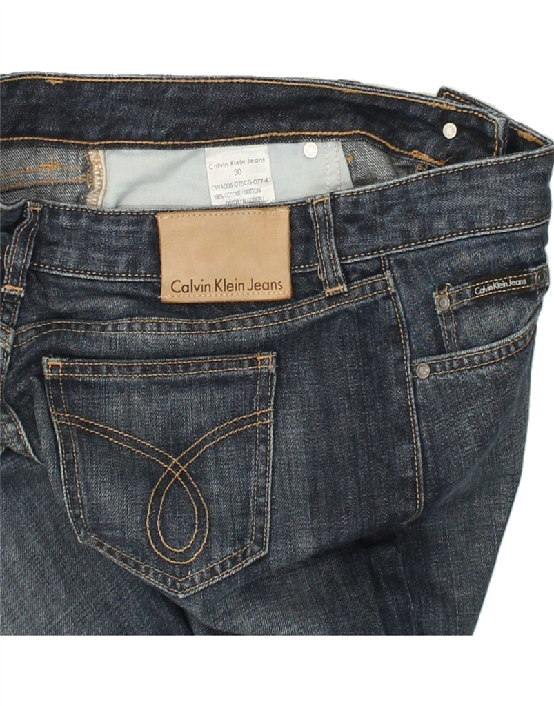 CALVIN KLEIN Womens Bootcut Jeans W30 L28 Navy Blue Cotton | Vintage Calvin Klein | Thrift | Second-Hand Calvin Klein | Used Clothing | Messina Hembry 