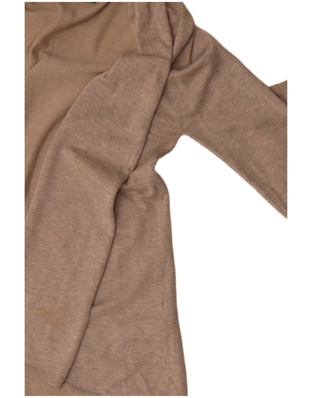 ZARA Womens Longline Open Cardigan Sweater UK 14 Large Grey Viscose