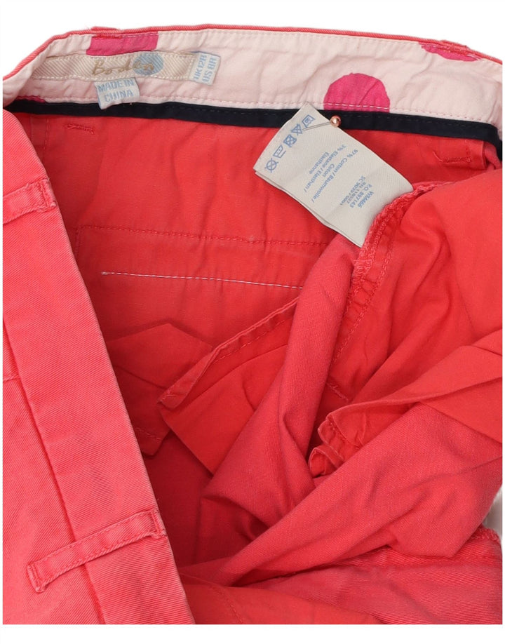 BODEN Womens Slim Chino Trousers UK 12 Medium W32 L30  Pink Cotton