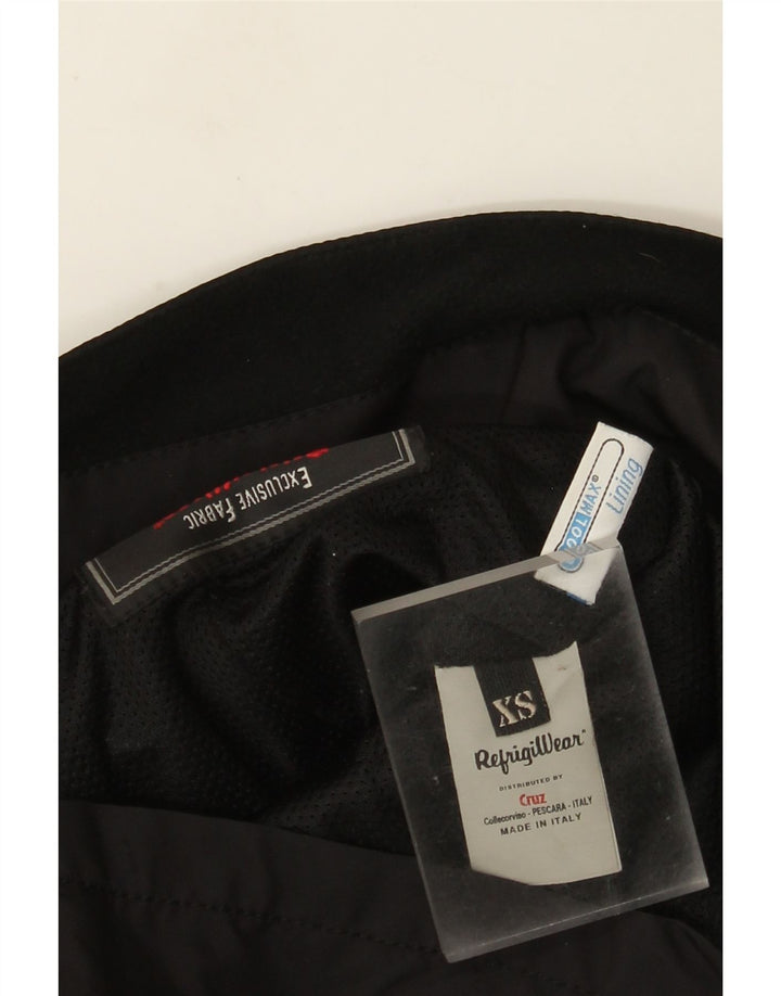 Refrigiwear Womens Bomber Jacket UK 6 XS Black Polyamide