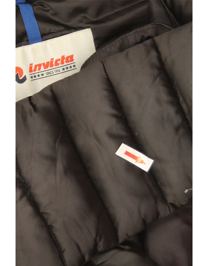 Invicta Womens Hooded Padded Jacket UK 16 Large Black Polyamide