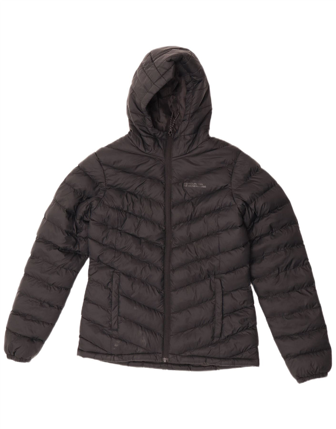 Mountain Warehouse Womens Hooded Padded Jacket UK 6 XS Black Polyester