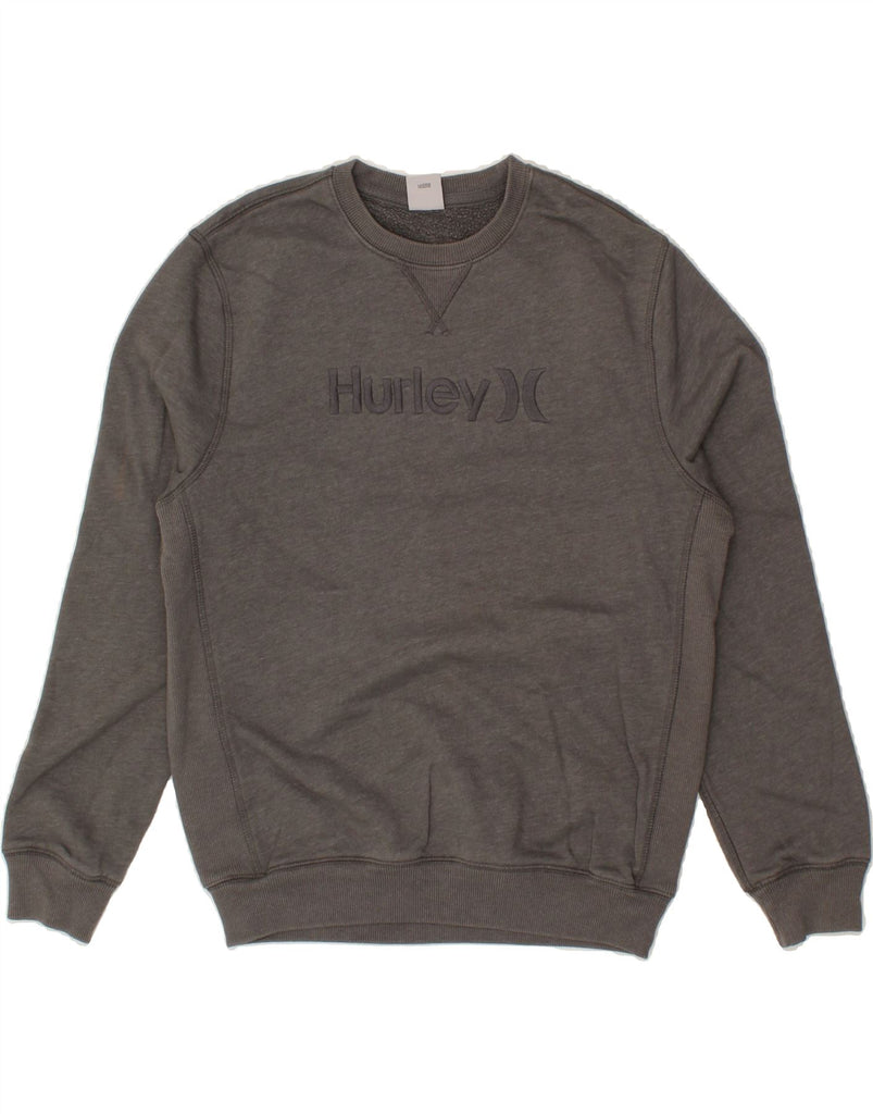 HURLEY Mens Graphic Sweatshirt Jumper Small Grey Cotton | Vintage Hurley | Thrift | Second-Hand Hurley | Used Clothing | Messina Hembry 