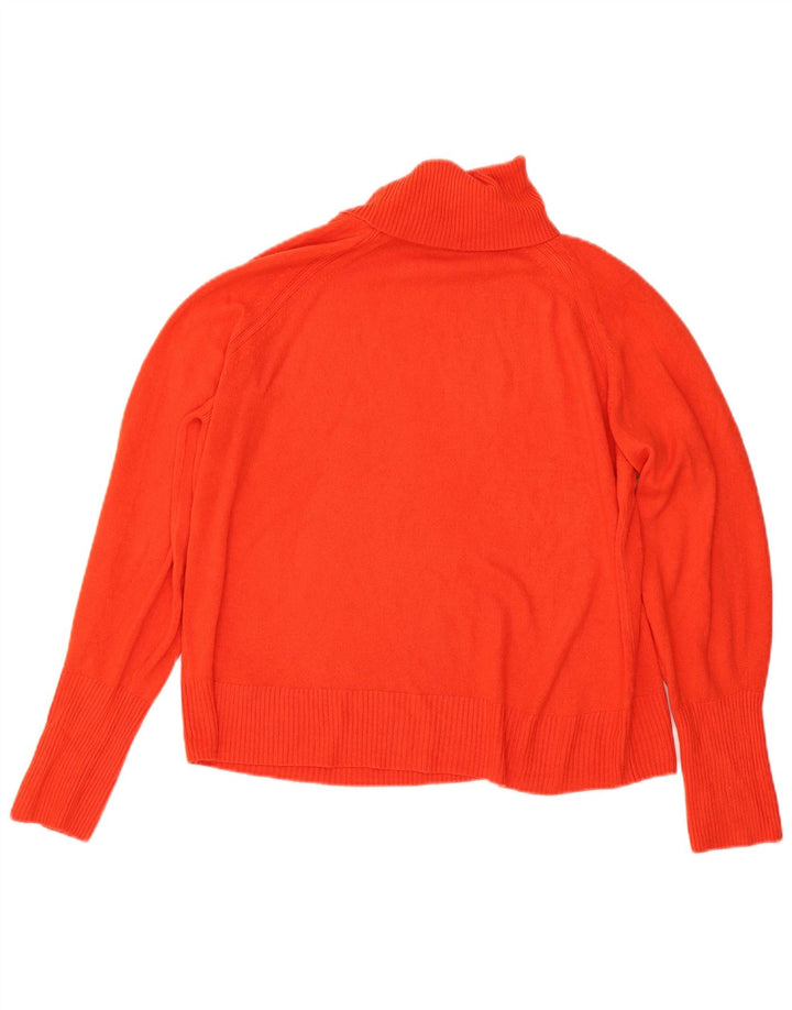 Marks & Spencer Womens Roll Neck Jumper Sweater UK 16 Large Red